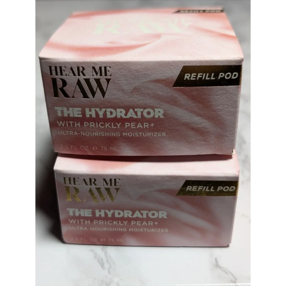 Hear Me Raw The Hydrator Moisturizer Prickly Pear Refill Pod 2.5 Fl Oz Set of 2